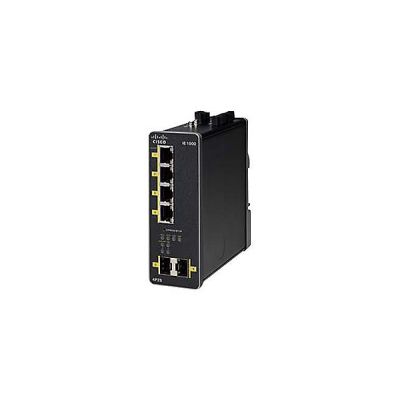 Cisco IE 1000-4P2S-LM Géré Gigabit Ethernet (10/100/1000) Connexion Ethernet, supportant l'alimentation via ce port (PoE) Noir