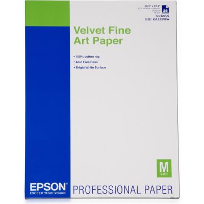 Epson Pap d'Art Velvet 260g 25f. A2 (0,420x0,594m)