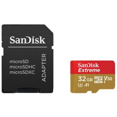 Sandisk Extreme microSDHC 32GB+SD Ad Sports Cam