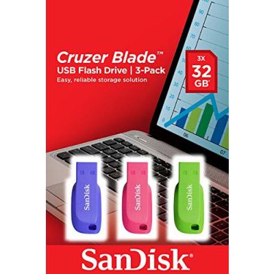 Sandisk Cruzer Blade USB Flash Drive 3pack 32GB