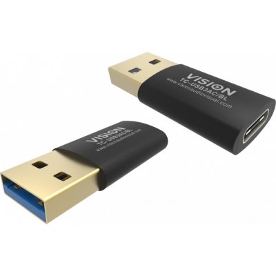 VISION USB-3.0A M to USB-C F Adaptor