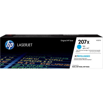 HP Toner cyan LaserJet 207X authentique grande capacité
