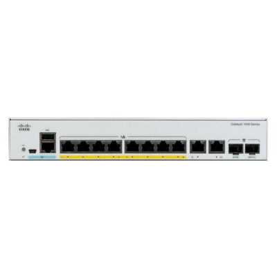 Cisco Catalyst C1000-8P-2G-L commutateur réseau Géré L2 Gigabit Ethernet (10/100/1000) Connexion Ethernet, supportant l'alimentation via ce port (PoE) Gris