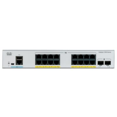 Cisco Catalyst C1000-16P-2G-L commutateur réseau Géré L2 Gigabit Ethernet (10/100/1000) Connexion Ethernet, supportant l'alimentation via ce port (PoE) Gris