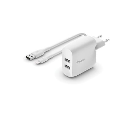 Belkin WCD001VF1MWH chargeur d'appareils mobiles Universel Blanc Secteur Intérieure