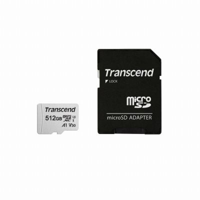 Transcend 512GB microSD w/adapter UHS-I U3 A1