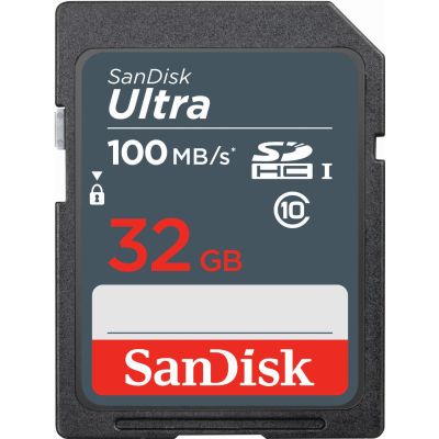 SanDisk Ultra 32GB SDHC Mem Card 100MB/s