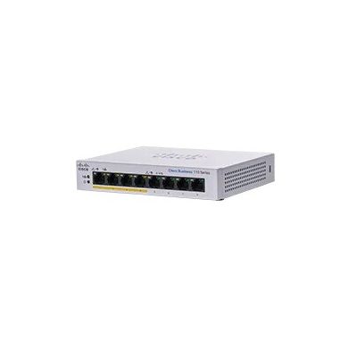 Cisco CBS110-8PP-D Non-géré L2 Gigabit Ethernet (10/100/1000) Connexion Ethernet, supportant l'alimentation via ce port (PoE) Gris