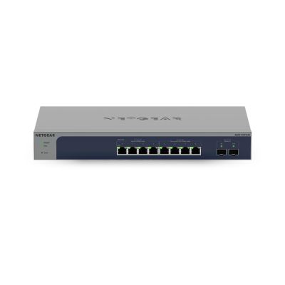 NETGEAR 8-Port Multi-Gigabit/10G Ethernet Smart Switch with 2 SFP+ Ports (MS510TXM) Géré L2+ 10G Ethernet (100/1000/10000) Gris
