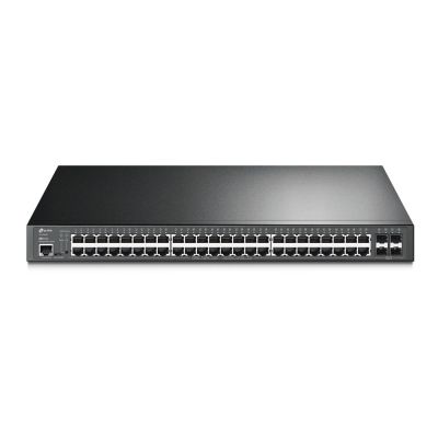 TP-Link JetStream TL-SG3452P commutateur réseau Géré L2/L3 Gigabit Ethernet (10/100/1000) Connexion Ethernet, supportant l'alimentation via ce port (PoE) 1U Noir