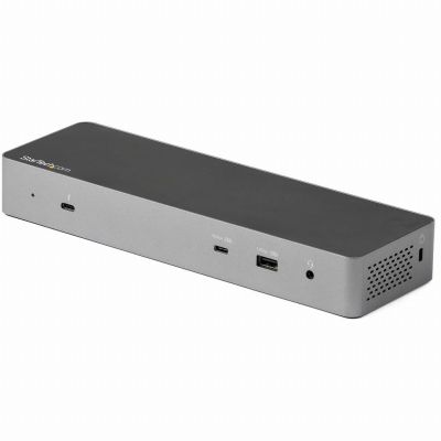 StarTech.com Dock Thunderbolt 3 Compatible Hôte USB-C - Écrans Double 4K 60Hz DisplayPort 1.4 ou Double HDMI - Simple 8K - Station d'Acceuil TB3/USB-C - 96W PD, 5xUSB - 10Gbps