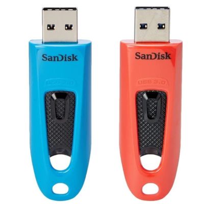 Sandisk Ultra 64GB USB 3.0 2 Pack Blue Red