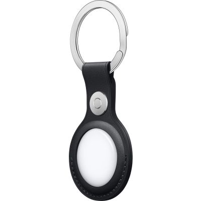 Apple Airtag Leather Key Ring Midnight