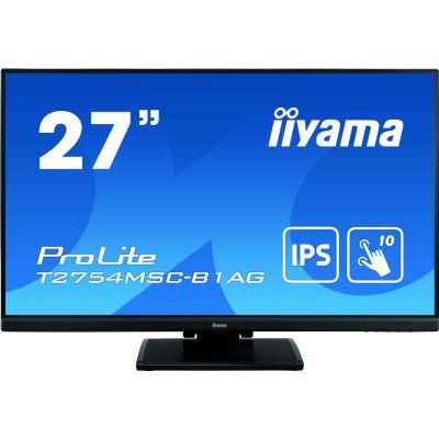 iiyama ProLite T2754MSC-B1AG écran plat de PC 68,6 cm (27") 1920 x 1080 pixels Full HD LED Écran tactile Multi-utilisateur Noir