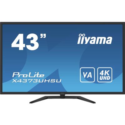 iiyama ProLite X4373UHSU-B1 écran plat de PC 108 cm (42.5") 3840 x 2160 pixels 4K Ultra HD Noir