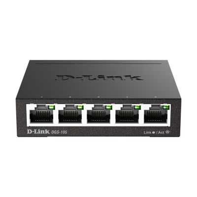D-Link DGS-105 Non-géré L2 Gigabit Ethernet (10/100/1000) Noir