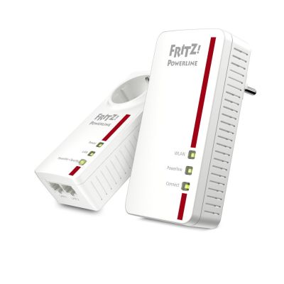 FRITZ!Powerline 1260 WLAN Set 1200 Mbit/s Ethernet/LAN Wifi Blanc 2 pièce(s)