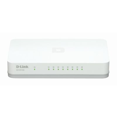 D-Link GO-SW-8G/E commutateur réseau Non-géré Gigabit Ethernet (10/100/1000) Blanc