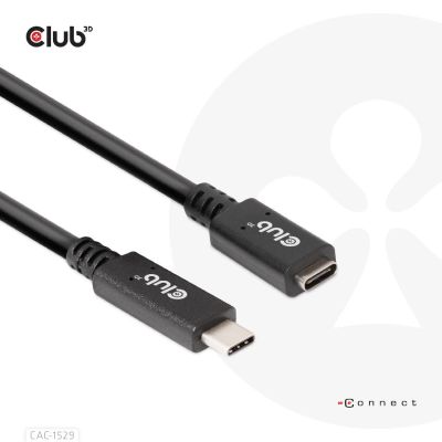 CLUB3D CAC-1529 câble USB USB 3.2 Gen 1 (3.1 Gen 1) 2 m USB C Noir