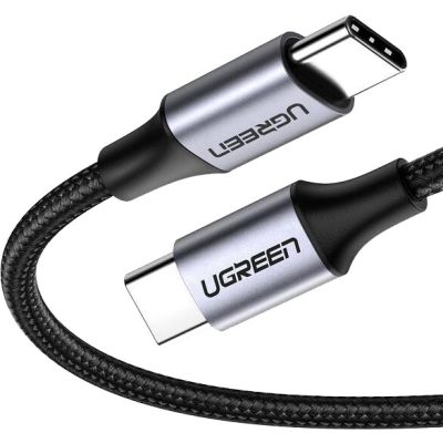 Ugreen 50150 câble USB 1 m USB 2.0 USB C Noir, Argent