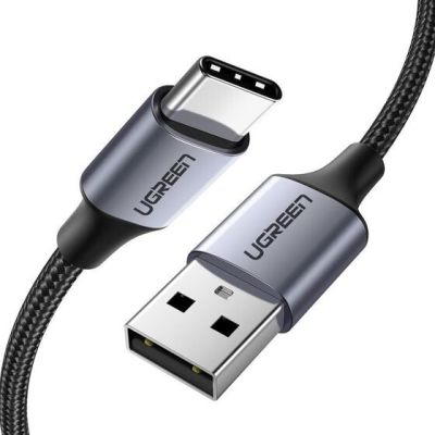 Ugreen 60126 câble USB 1 m USB C USB A Noir, Gris