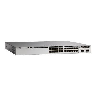 Cisco Catalyst C9300-24UX-E commutateur réseau Géré L2/L3 10G Ethernet (100/1000/10000) Connexion Ethernet, supportant l'alimentation via ce port (PoE) 1U Gris